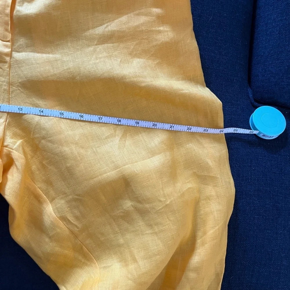 ❤️JMP vintage linen two piece women’s 18 two piece yellow round neck France - Picture 11 of 11